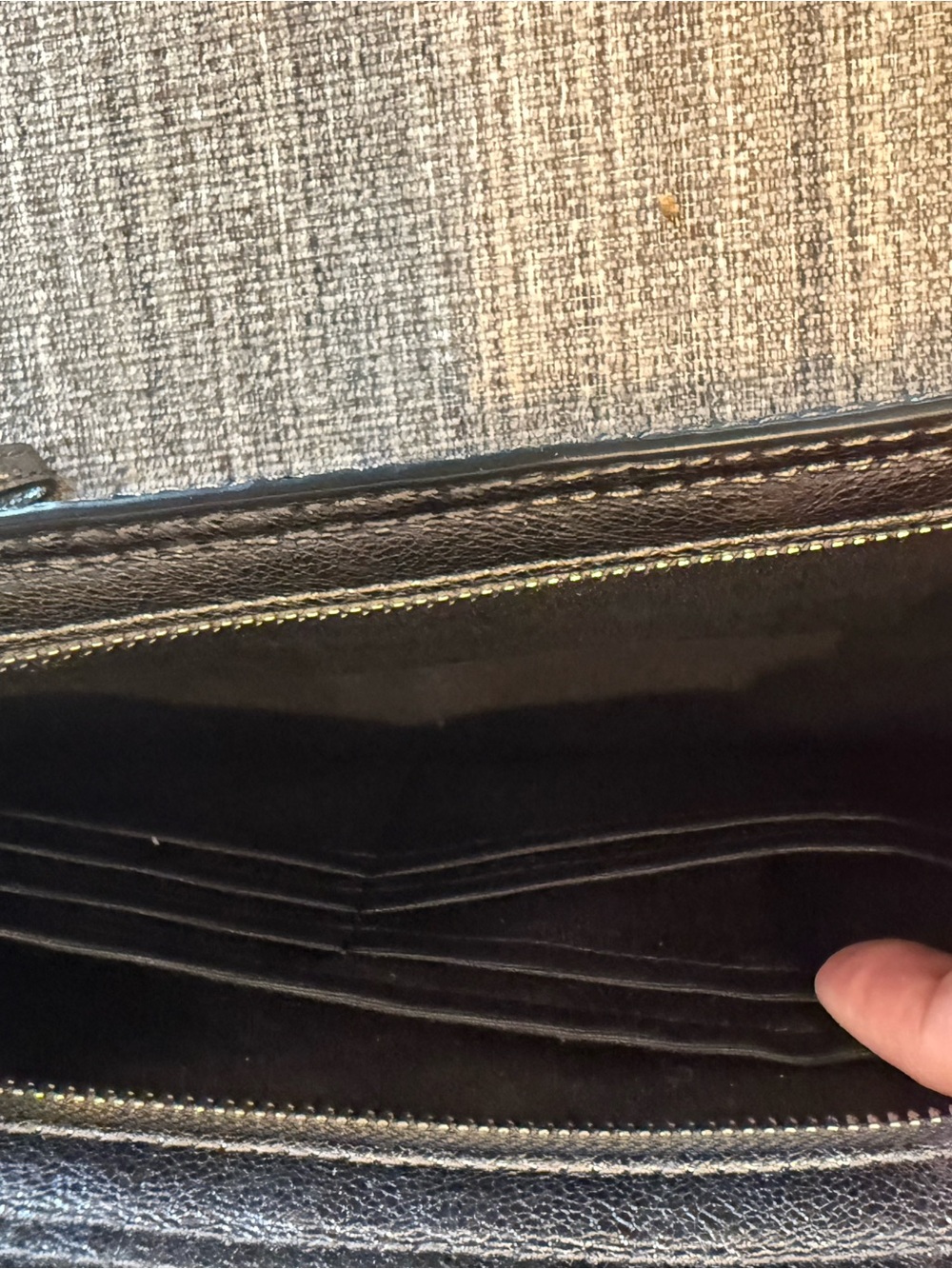 COACH Multicolor Glitter Flap Clutch with Black Base - Picture 3 of 4